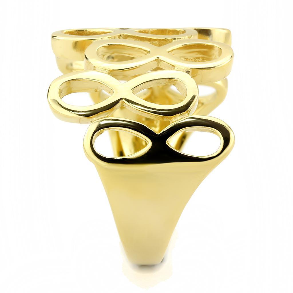 Gold Infinity Rings for Women Eternity Stainless Steel Anillo Color Oro Infinito Para Mujer Acero Inoxidable - Jewelry Store by Erik Rayo