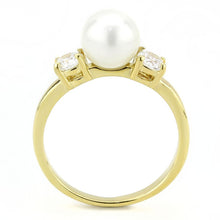 Load image into Gallery viewer, Gold Pearl Womens Ring 316L Stainless Steel Anillo Color Oro Perla Para Mujer Acero Inoxidable - Jewelry Store by Erik Rayo
