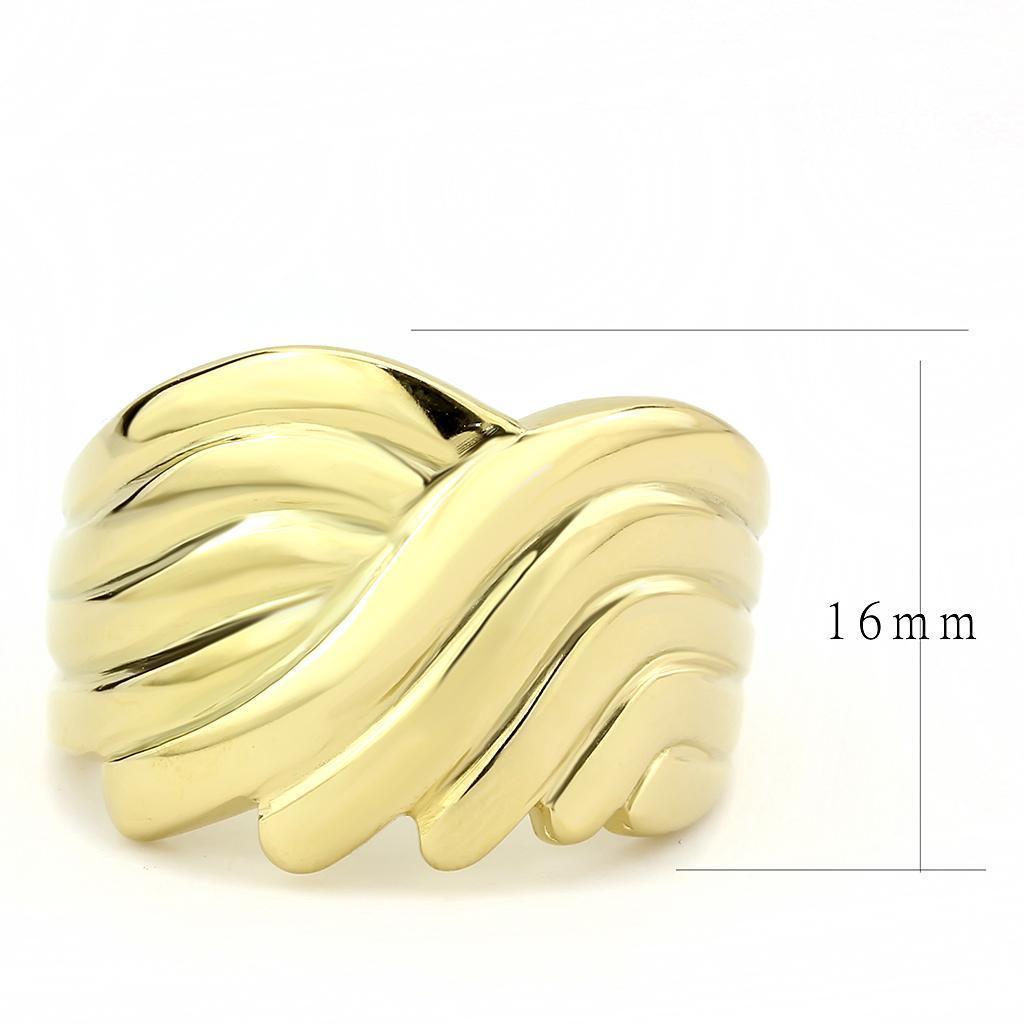 Gold Womens Ring 316L Stainless Steel Anillo Color Oro Para Mujer Acero Inoxidable - Jewelry Store by Erik Rayo