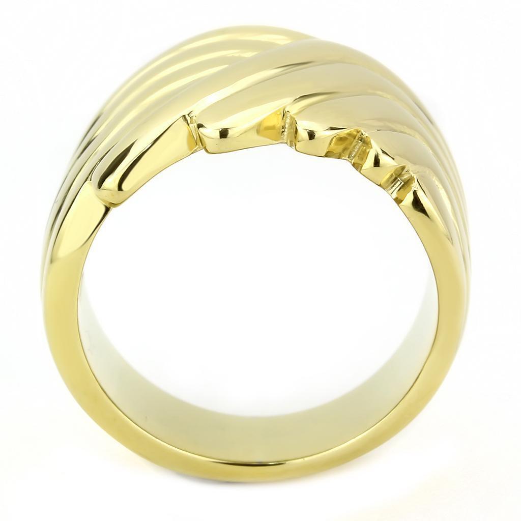 Gold Womens Ring 316L Stainless Steel Anillo Color Oro Para Mujer Acero Inoxidable - Jewelry Store by Erik Rayo