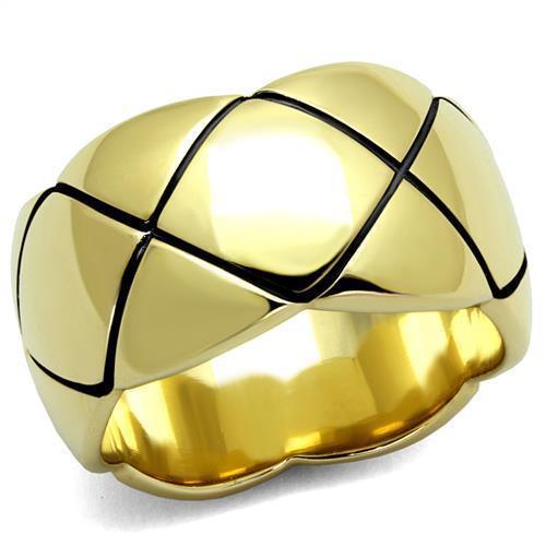 Gold Womens Ring Anillo Para Mujer 316L Stainless Steel Ring 316L Stainless Steel Ring with No Stone Abruzzi - Jewelry Store by Erik Rayo