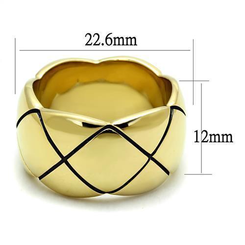 Gold Womens Ring Anillo Para Mujer 316L Stainless Steel Ring 316L Stainless Steel Ring with No Stone Abruzzi - Jewelry Store by Erik Rayo