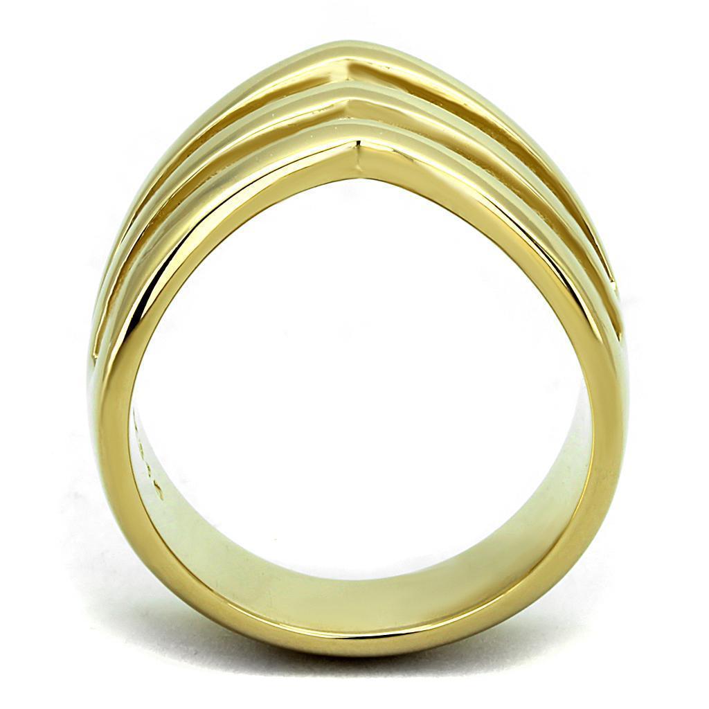 Gold Womens Ring Anillo Para Mujer 316L Stainless Steel Ring 316L Stainless Steel Ring with No Stone Chieti - Jewelry Store by Erik Rayo