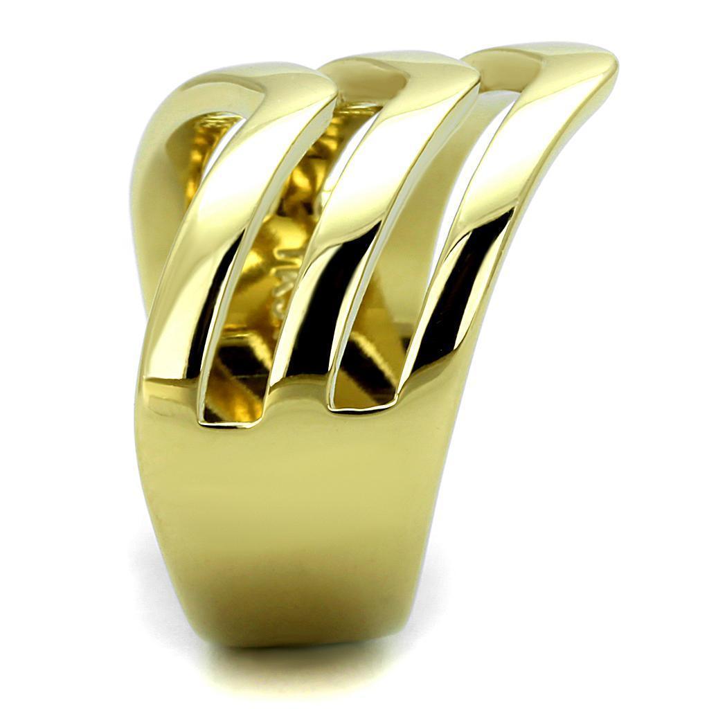 Gold Womens Ring Anillo Para Mujer 316L Stainless Steel Ring 316L Stainless Steel Ring with No Stone Chieti - Jewelry Store by Erik Rayo