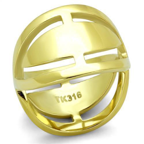 Gold Womens Ring Anillo Para Mujer 316L Stainless Steel Ring 316L Stainless Steel Ring with No Stone Crotone - Jewelry Store by Erik Rayo