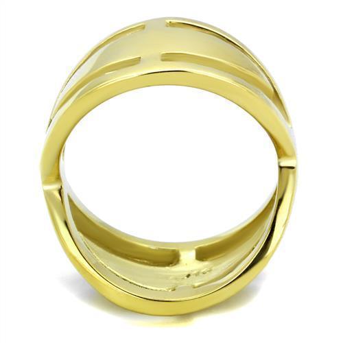 Gold Womens Ring Anillo Para Mujer 316L Stainless Steel Ring 316L Stainless Steel Ring with No Stone Crotone - Jewelry Store by Erik Rayo