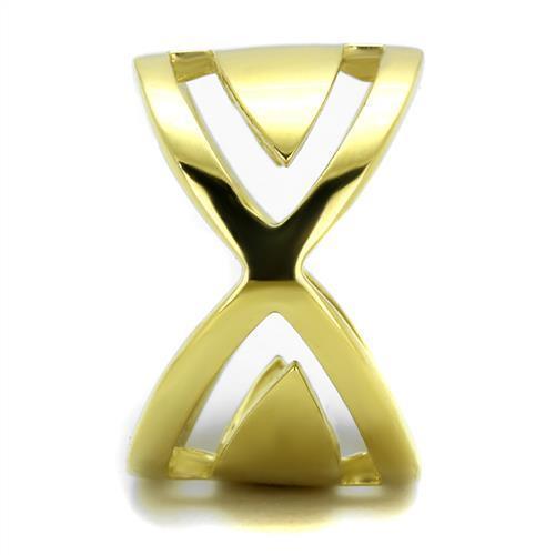 Gold Womens Ring Anillo Para Mujer 316L Stainless Steel Ring 316L Stainless Steel Ring with No Stone Crotone - Jewelry Store by Erik Rayo