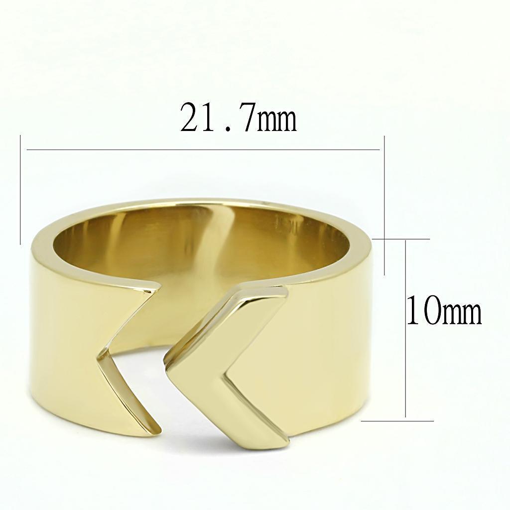 Gold Womens Ring Anillo Para Mujer 316L Stainless Steel Ring Cori - Jewelry Store by Erik Rayo