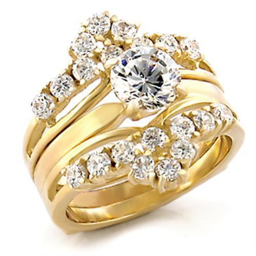 Gold Womens Ring Anillo Para Mujer 316L Stainless Steel Ring - Jewelry Store by Erik Rayo