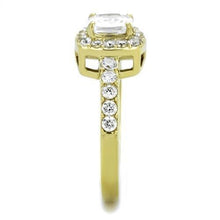 Load image into Gallery viewer, Gold Womens Ring Anillo Para Mujer Stainless Steel Ring with AAA Grade CZ in Clear Ferrara - Jewelry Store by Erik Rayo
