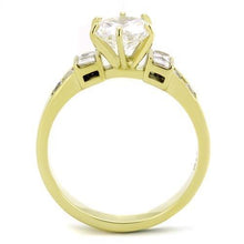 Load image into Gallery viewer, Gold Womens Ring Anillo Para Mujer Stainless Steel Ring with AAA Grade CZ in Clear Forli - Jewelry Store by Erik Rayo
