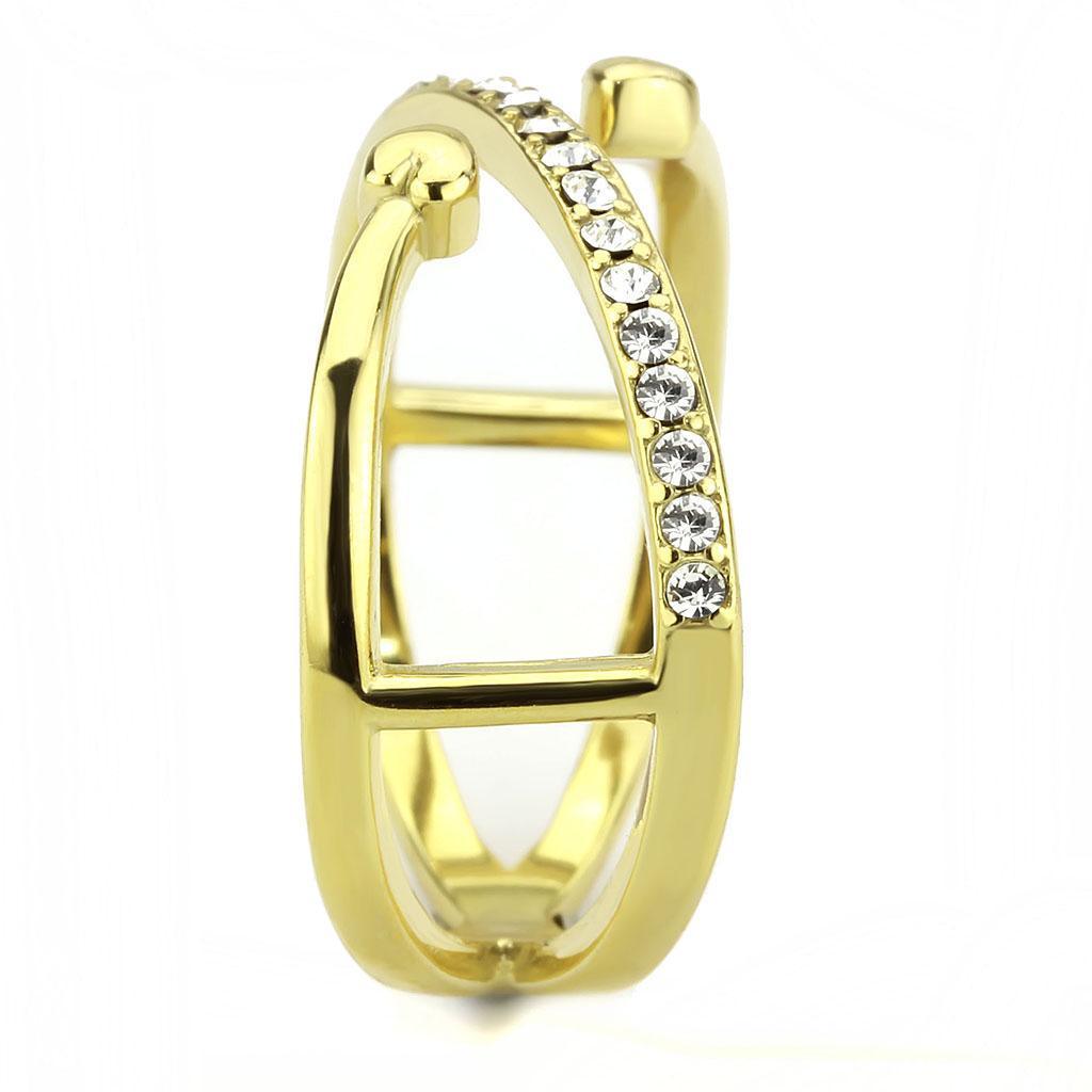 Gold Rings for Women Solitaire Stainless Steel Anillo Color Oro Para Mujer Acero Inoxidable - Jewelry Store by Erik Rayo