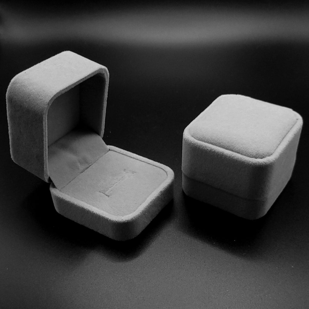 Gray Velvet Jewelry Gift Box - Jewelry Store by Erik Rayo