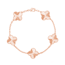 Load image into Gallery viewer, Real Solid 925 Silver Clover Bracelets Adjustable 7&quot; - 8&quot; - Available in Black, Gold, Pink, Green, and More
