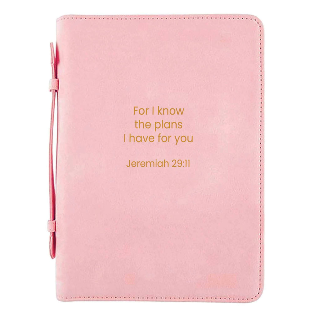 White Dove -Bible Case His Plans Pink XLarge