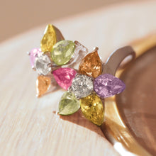 Load image into Gallery viewer, Kered Cocktail Ring - 316L Stainless Steel, AAA CZ , Multi Color - TK111 - Jewelry Store by Erik Rayo
