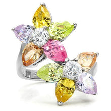 Load image into Gallery viewer, Kered Cocktail Ring - 316L Stainless Steel, AAA CZ , Multi Color - TK111 - Jewelry Store by Erik Rayo
