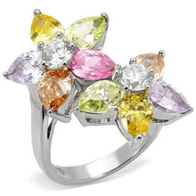 Load image into Gallery viewer, Kered Cocktail Ring - 316L Stainless Steel, AAA CZ , Multi Color - TK111 - Jewelry Store by Erik Rayo
