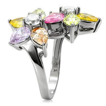 Load image into Gallery viewer, Kered Cocktail Ring - 316L Stainless Steel, AAA CZ , Multi Color - TK111 - Jewelry Store by Erik Rayo

