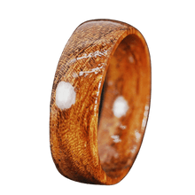 Load image into Gallery viewer, Koa Wood Domed Band Rings Domed Hawaiian Jewelry Unisex For Men and Women Anillo Para Hombres y Mujeres 8mm - Jewelry Store by Erik Rayo
