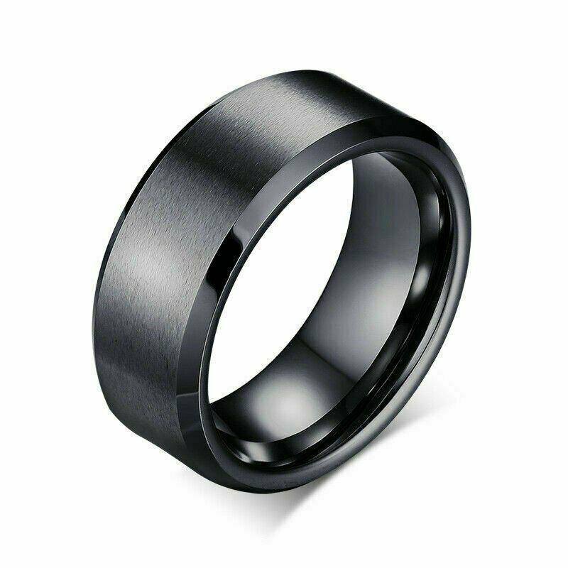 Wedding Band Ring Stainless Steel 8mm - Jewelry Store by Erik Rayo