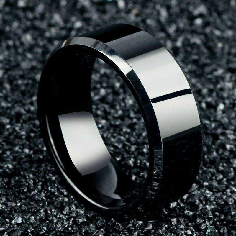 Wedding Band Ring Stainless Steel 8mm - Jewelry Store by Erik Rayo