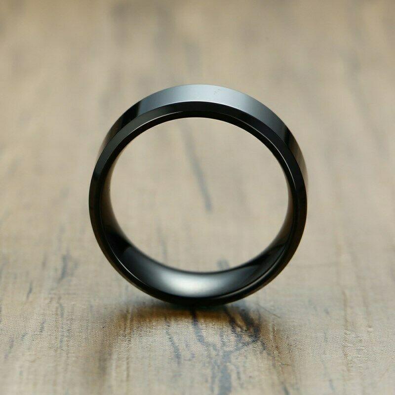 Wedding Band Ring Stainless Steel 8mm - Jewelry Store by Erik Rayo