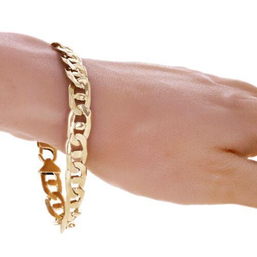 Men's 10k Yellow Gold Solid Mariner Bracelet Link Chain 7.5" 10mm 26.3 grams - Jewelry Store by Erik Rayo