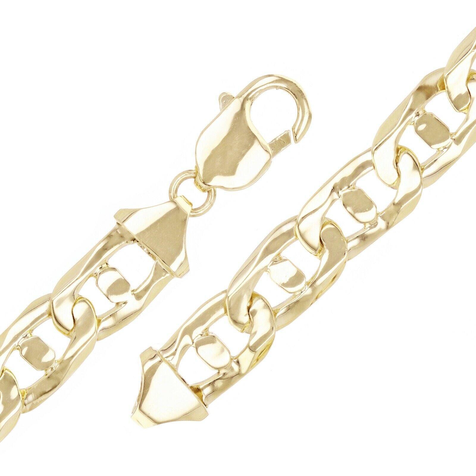 Men's 10k Yellow Gold Solid Mariner Bracelet Link Chain 7.5" 10mm 26.3 grams - Jewelry Store by Erik Rayo
