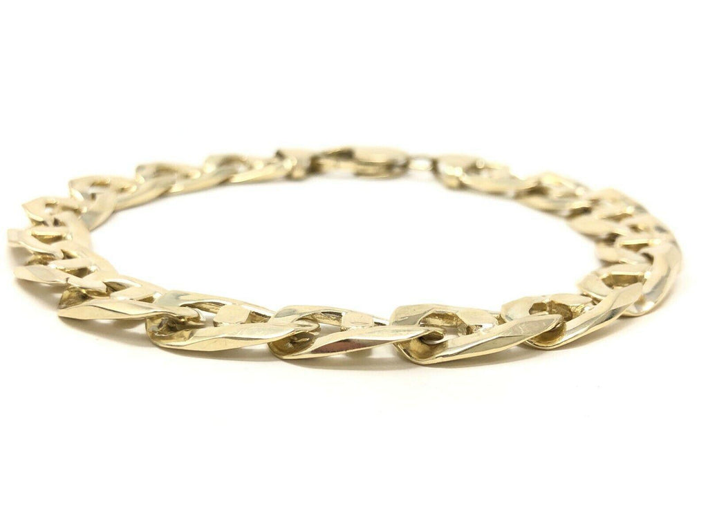Men's 10k Yellow Gold Solid Mariner Bracelet Link Chain 7.5" 10mm 26.3 grams - Jewelry Store by Erik Rayo