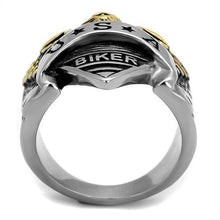 Load image into Gallery viewer, Mens Biker Eagle Ring Two Tone Anillo Para Hombre y Ninos Kids 316L Stainless Steel Ring - Jewelry Store by Erik Rayo
