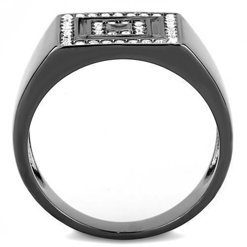 Mens Black Rings Stainless Steel Anillo Negro Compromiso Regalo Para Hombre Acero Inoxidable - Jewelry Store by Erik Rayo