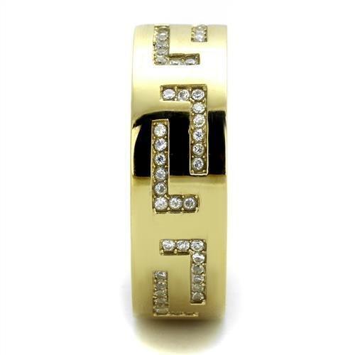Mens Gold Cross Rings Stainless Steel Gold Nugget Anillo de Compromiso Oro Para Hombre Acero Inoxidable - Jewelry Store by Erik Rayo