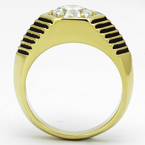 Mens Gold Rings Stainless Steel Hexagon Anillo de Compromiso Oro Para Hombre Acero Inoxidable - Jewelry Store by Erik Rayo