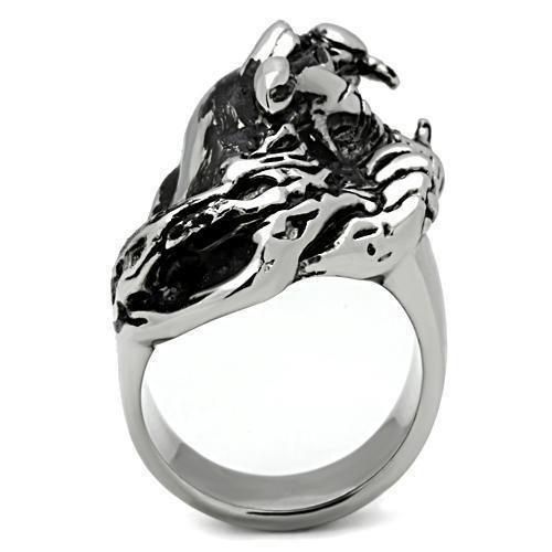 Mens Leopard Beast Ring Anillo Para Hombre Stainless Steel Ring Ruby Eyes - Jewelry Store by Erik Rayo