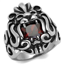 Load image into Gallery viewer, Mens Lion Ruby Ring Anillo Para Hombre y Ninos Kids Stainless Steel Ring - Jewelry Store by Erik Rayo
