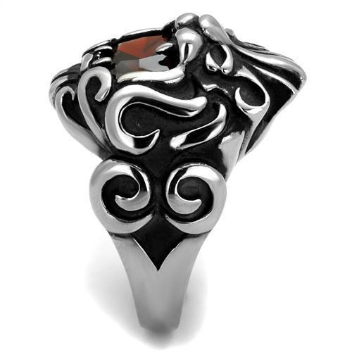 Mens Lion Ruby Ring Anillo Para Hombre Stainless Steel Ring - Jewelry Store by Erik Rayo