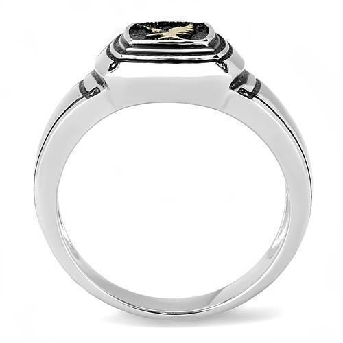 Mens Silver Black Gold Eagle Rings Stainless Steel Anillo Aguila Compromiso Regalo Para Hombre Acero Inoxidable - Jewelry Store by Erik Rayo