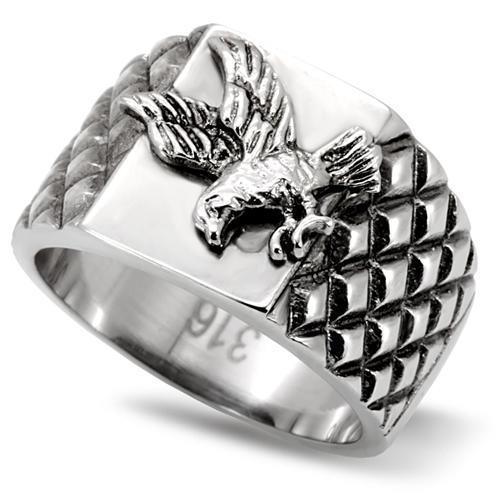 Mens Silver Fish Ring Anillo Para Hombre 316L Stainless Steel Ring Vicenza - Jewelry Store by Erik Rayo