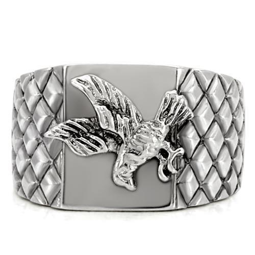 Mens Silver Fish Ring Anillo Para Hombre 316L Stainless Steel Ring Vicenza - Jewelry Store by Erik Rayo