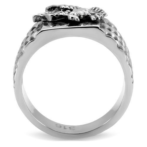 Mens Silver Fish Ring Anillo Para Hombre 316L Stainless Steel Ring Vicenza - Jewelry Store by Erik Rayo