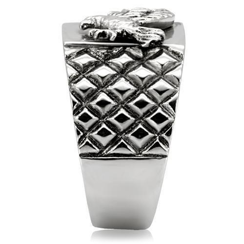 Mens Silver Fish Ring Anillo Para Hombre 316L Stainless Steel Ring Vicenza - Jewelry Store by Erik Rayo