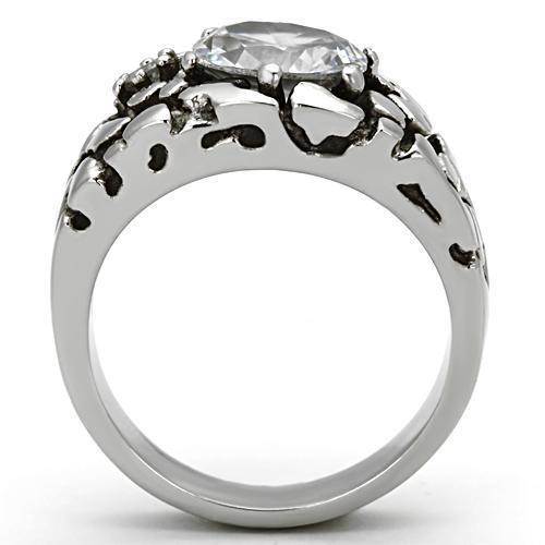 Mens Silver Nugget Rings Stainless Steel Anillo Compromiso Regalo Para Hombre Acero Inoxidable - Jewelry Store by Erik Rayo