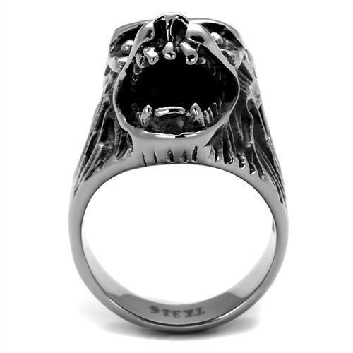 Mens Silver Werewolf Ring Anillo Para Hombre 316L Stainless Steel Ring - Jewelry Store by Erik Rayo