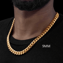 Load image into Gallery viewer, Necklace for Men and Women Stainless Steel Cuban Curb Chain Gold - Jewelry Store by Erik Rayo
