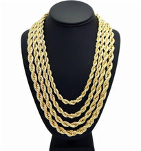 Load image into Gallery viewer, Necklace for Men and Women Stainless Steel Rope Chain Gold - Jewelry Store by Erik Rayo
