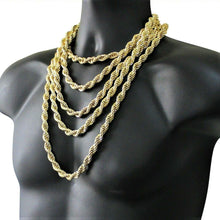 Load image into Gallery viewer, Necklace for Men and Women Stainless Steel Rope Chain Gold - Jewelry Store by Erik Rayo
