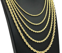 Load image into Gallery viewer, Necklace for Men and Women Stainless Steel Rope Chain Gold - Jewelry Store by Erik Rayo
