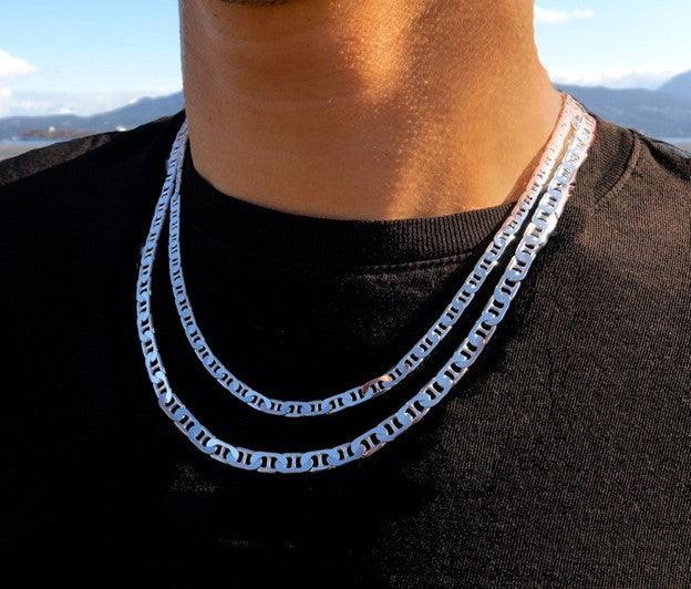 Necklace for Men Women Real Solid 925 Sterling Silver Italian Mariner Chain Plata - Jewelry Store by Erik Rayo