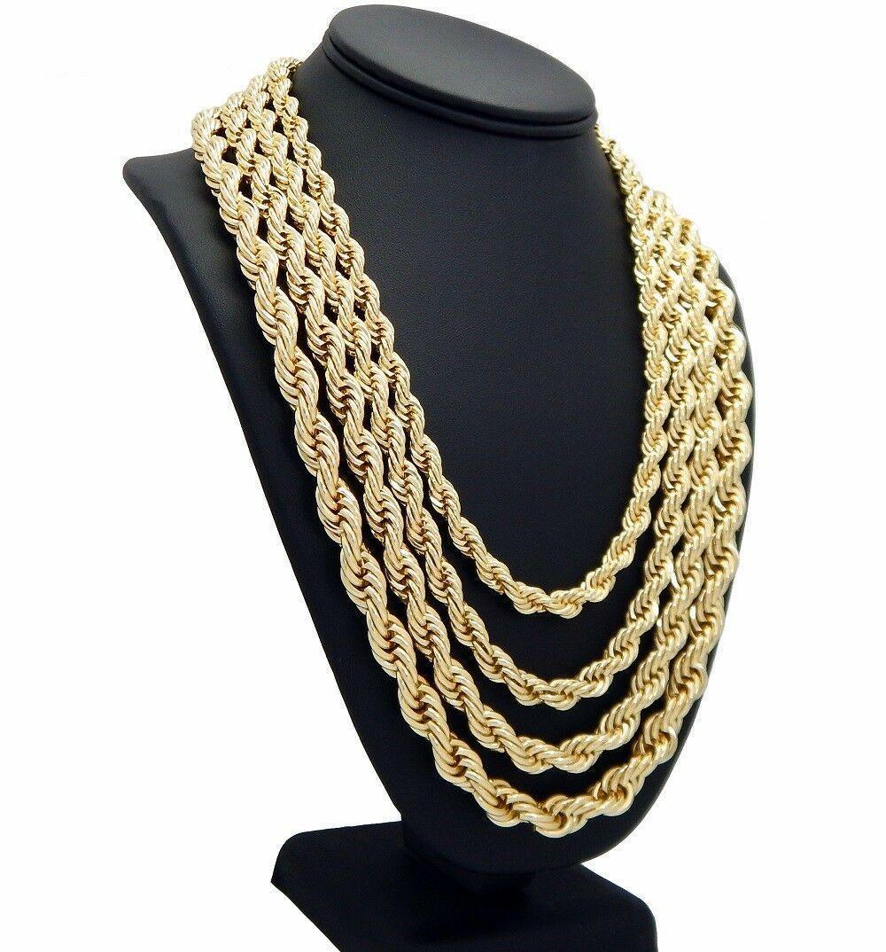 Necklaces for Men and Women Stainless Steel Rope Chain Gold - Jewelry Store by Erik Rayo